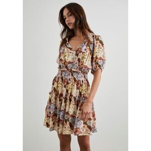 Rails Fiorella Short Dress Painted Floral XS
